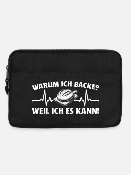 Brot backen weil ich es kann - Bäcker - Laptoptasche 13" - Schwarz
