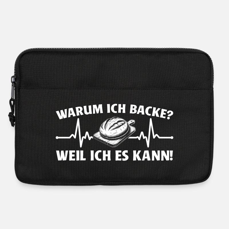 Brot backen weil ich es kann - Bäcker - Laptoptasche 13" - Schwarz