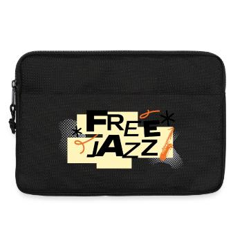 Free Jazz Typographie rétro audacieuse - Sacoche pour ordinateur portable 13 pouces - noir - Devant