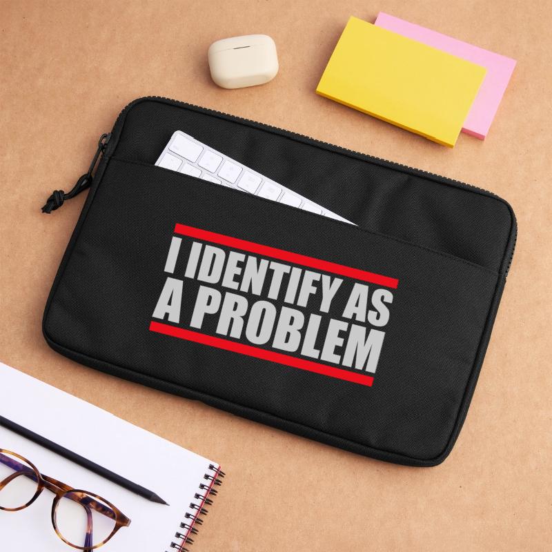 I Identify as a Problem Statement Frech Rebellisch Laptoptasche 13"