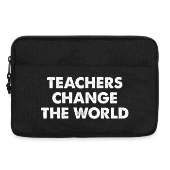 Teachers change the world - Laptop bag 13" - black - Front