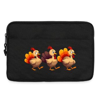Bébé dinde de Thanksgiving - Sacoche pour ordinateur portable 13 pouces - noir - Devant
