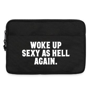 I've woken up sexy again, funny women sex - Laptop bag 13" - black - Front