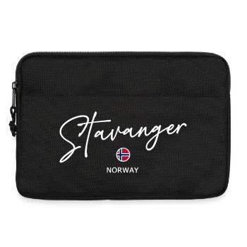 Stavanger - Norway Flag - Norge - Norway - Latvia - Laptop bag 13" - black - Front
