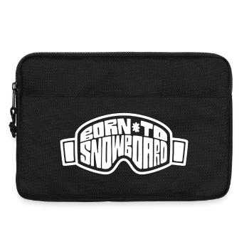 Né de lunettes de ski à neige - Sacoche pour ordinateur portable 13 pouces - noir - Devant