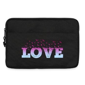 Amour Cœur Amour Oiseaux Romantique Je t’aime - Sacoche pour ordinateur portable 13 pouces - noir - Devant