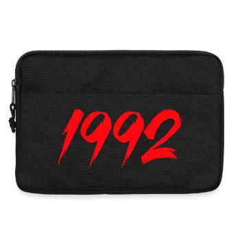 1992 Jahrgang Geschenk - Laptoptasche 13" - Schwarz - Vorne