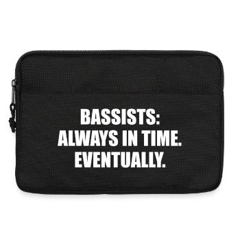 Bassisten Always In Time Irgendwann - Laptoptasche 13" - Schwarz - Vorne