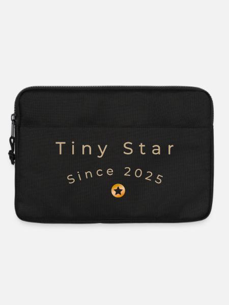 Tiny Star Since 2025 Minimalistisches Baby-Design - Laptoptasche 13" - Schwarz