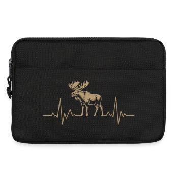 Mosses Heartbeat Silhouette - Laptop bag 13" - black - Front