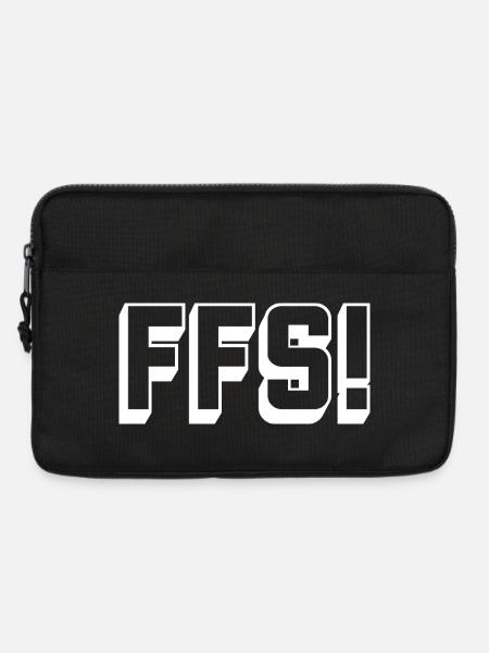 swear_FFS_white - Laptop bag 13" - black