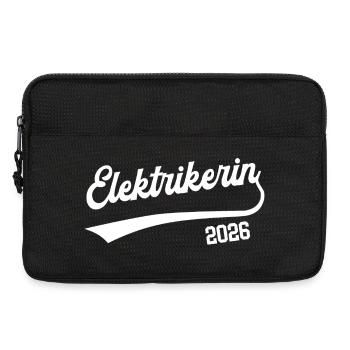 Elektrikerin 2026 Elektriker Frau Ausbildung Lehre - Laptoptasche 13" - Schwarz - Vorne