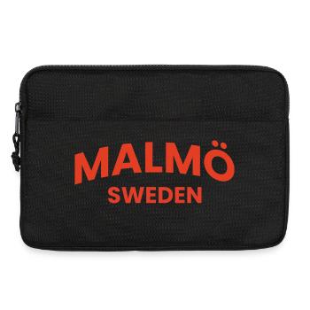 Malmö Rote Typografie - Laptoptasche 13" - Schwarz - Vorne