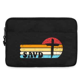 Erlöstes Kreuz Retro-Bibel Christlicher Glaube Jes - Laptoptasche 13" - Schwarz - Vorne