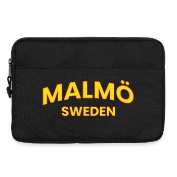 Malmö Sweden Retro Text Style - Laptop bag 13" - black - Front