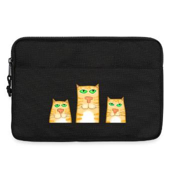 3 chats - Sacoche pour ordinateur portable 13 pouces - noir - Devant