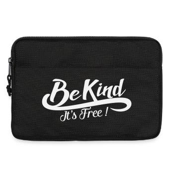 Sei freundlich, es ist kostenlos – Vintage Positive White - Laptoptasche 13" - Schwarz - Vorne