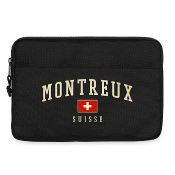 Montreux Switzerland Emblem Retro - Laptop bag 13" - black - Front