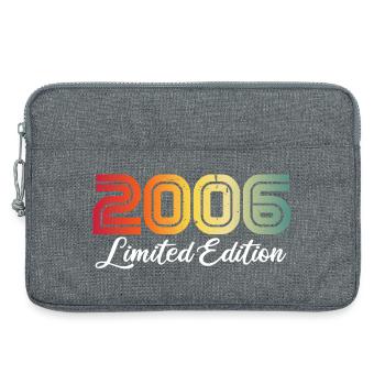 2006 Birthday 20 Year Old 20th Birthday Gift - Laptop bag 13" - heather grey - Front