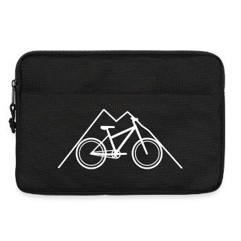 Mountainbiking Skizze - Laptoptasche 13" - Schwarz - Vorne