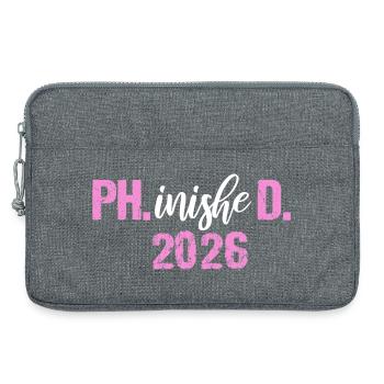 Doktor 2026 Abschluss Philister Dissertation Phd - Laptoptasche 13" - Grau meliert - Vorne