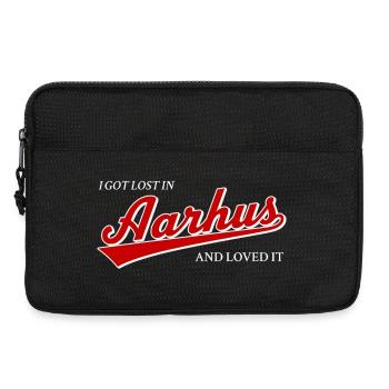 I Got Lost In Aarhus And Loved It - Travel Denmark - Laptop bag 13" - black - Front