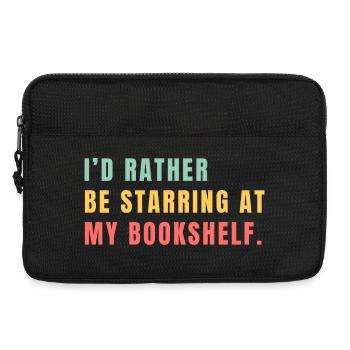 I prefer to stare at the bookshelf - Laptop bag 13" - black - Front