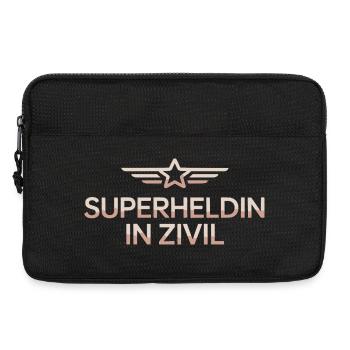 Superheldin In Zivil Superhero Superhelden Kostüm - Laptoptasche 13" - Schwarz - Vorne