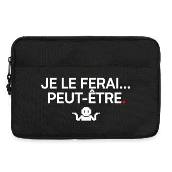 VIELLEICHT WERDE ICH DAS | Humor - Laptoptasche 13" - Schwarz - Vorne