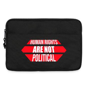 Human Rights Are Not Political Menschenrechte Logo - Laptop bag 13" - black - Front
