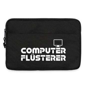 Computer Flüsterer Retro-Print - Laptoptasche 13" - Schwarz - Vorne