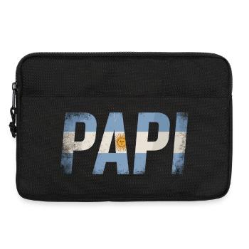 Papa Drapeau Argentin Papa Vintage - Sacoche pour ordinateur portable 13 pouces - noir - Devant