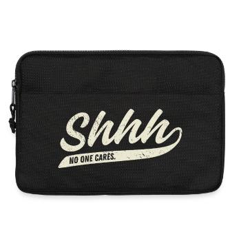 Chut... Personne ne s’en soucie - Sacoche pour ordinateur portable 13 pouces - noir - Devant