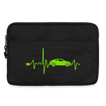 Voiture électrique avec Heartbeat Eauto rétro E-car - Sacoche pour ordinateur portable 13 pouces - noir - Devant