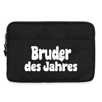 Bruder des Jahres – Herz - Laptoptasche 13" - Schwarz - Vorne