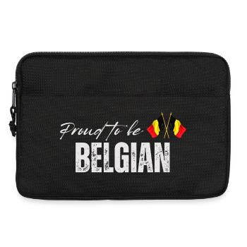 Proud Belgian, I love Belgium - Laptop bag 13" - black - Front