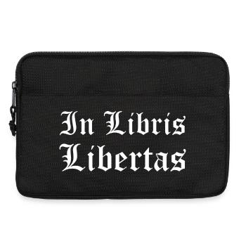 In Libris Libertas Imprimé gothique latin - Sacoche pour ordinateur portable 13 pouces - noir - Devant