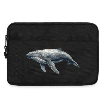 Humpback Whale Mosaic - Art for Whale Fans - Laptop bag 13" - black - Front