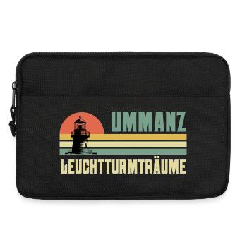 Ostsee Urlaub UMMANZ LEUCHTTURMTRÄUME Lustig - Laptoptasche 13" - Schwarz - Vorne
