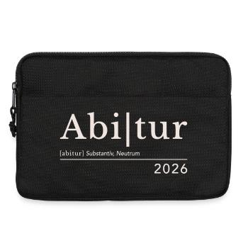 Abitur 2026 - Laptoptasche 13" - Schwarz - Vorne