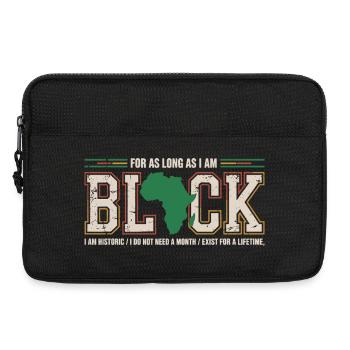 Fierté Afro Black History Month Vintage - Sacoche pour ordinateur portable 13 pouces - noir - Devant