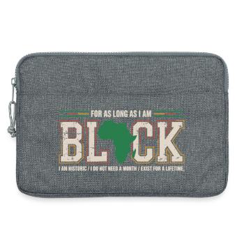 Pride Afro Black History Month Vintage - Laptoptasche 13" - Grau meliert - Vorne