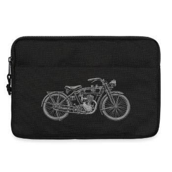Motorrad - Laptoptasche 13" - Schwarz - Vorne