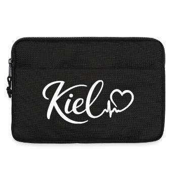 Kiel Heartbeat Heart Hanseatic City of Kiel - Laptop bag 13" - black - Front