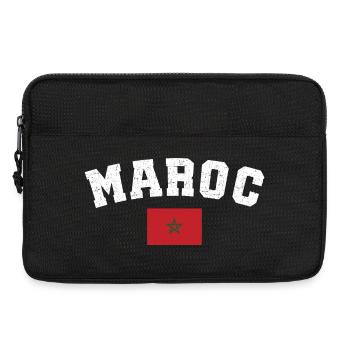 Maroc drapeau L'Équipe du Maroc - Sacoche pour ordinateur portable 13 pouces - noir - Devant