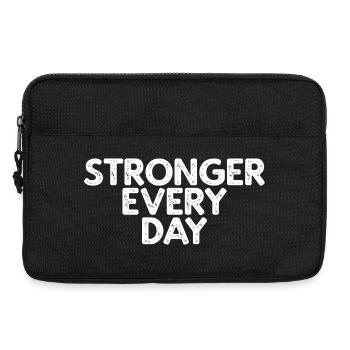 Stronger Every Day - Laptoptasche 13" - Schwarz - Vorne