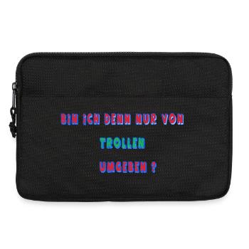 Bin_ich_denn - Laptoptasche 13" - Schwarz - Vorne