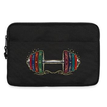 Gym Rat & Books - Laptop bag 13" - black - Front