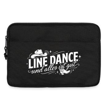 Line dancing and all is well - Laptop bag 13" - black - Front