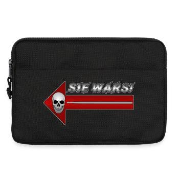 Skull Pfeil Parodie Design Sie wars - Laptoptasche 13" - Schwarz - Vorne